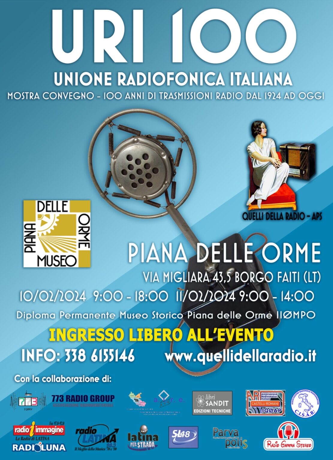 Mostra Convegno: U.R.I. 100 anni Unione Radiofonica Italiana Uri-100-1111x1536